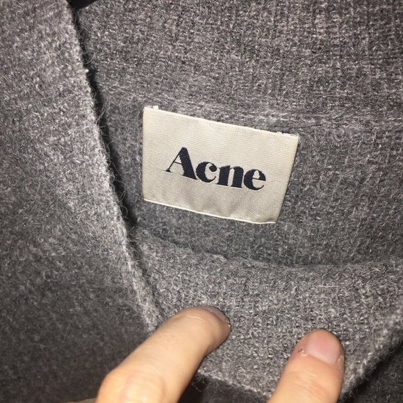 Acne Studios Grey Sweater – 100% Alpaca Wool - Picture 3 of 6